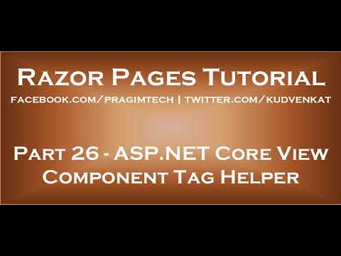 ASP NET Core view component tag helper