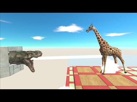 T-Rex Laser vs All units - Animal Revolt Battle Simulator