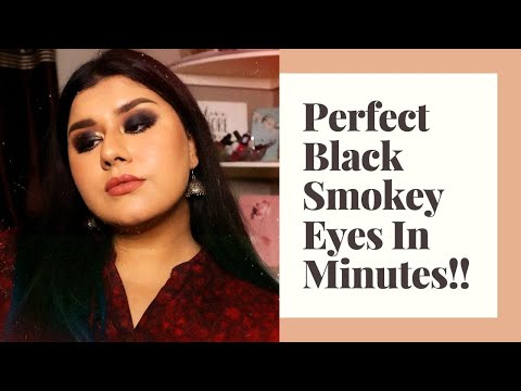 Classic Black Smokey Eyes | Easy Eye shadow Ideas