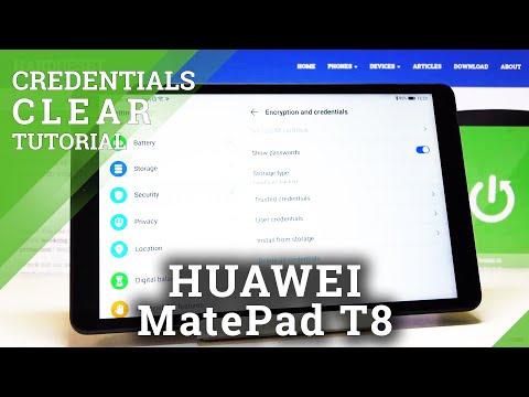 How to Clear Credentials in HUAWEI MatePad T8 – Remove All Certificates