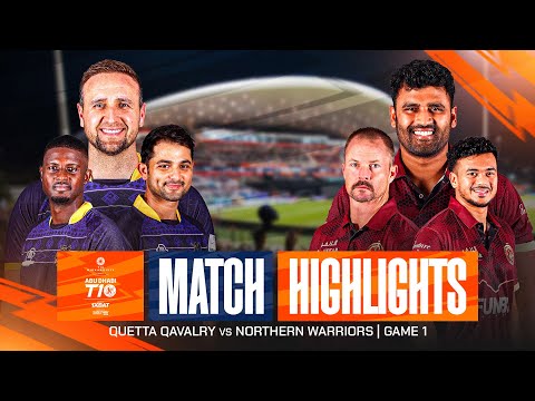 2025 Abu Dhabi T10 I Spiel 01 Highlights: Quetta Qavalry gegen Northern Warriors | Saison 9