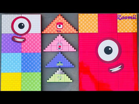 Looking for Numberblocks Puzzle Tetris NEW 1200vs1000 Space ASMR Numberblocks Satisfying Video #87