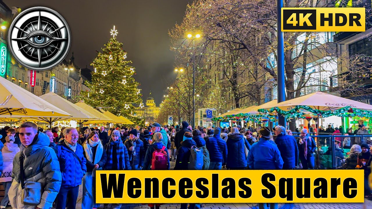 Experience a virtual stroll across Wenceslas Square Christmas Market.