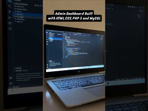 Admin Dashboard Template for Developers 🚀 | PHP MySQL #phpdeveloper #webdevelopment #dashboarddesign