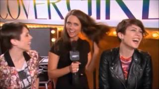 NewNowNext Awards Backstage Beauty Bar with Tegan and Sara