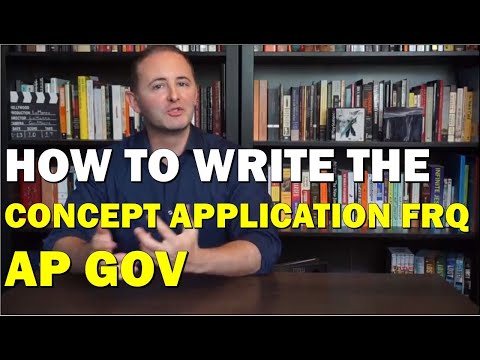 How to Write the Concept Application FRQ AP Gov