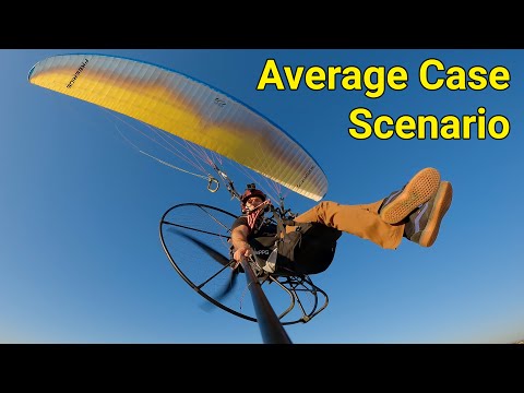 Electric Paramotor Average Case Flight - UNCUT