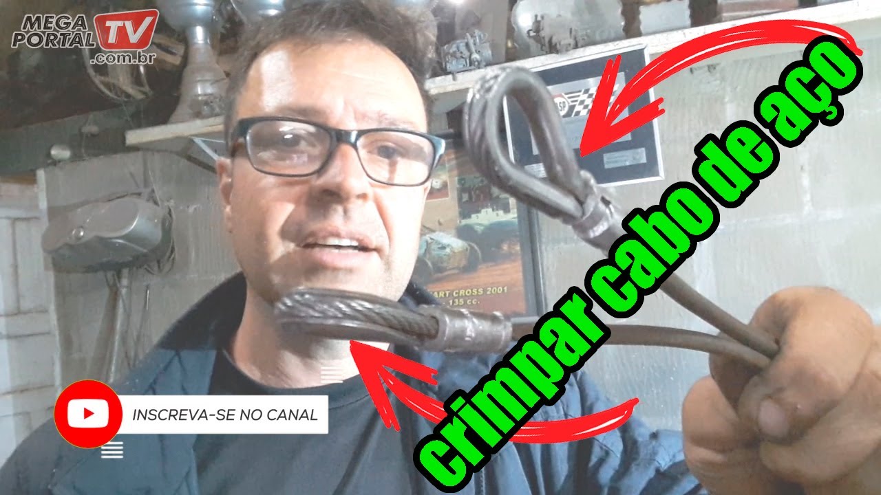 como crimpar cabo de aço sem alicate - terminal de argola olhal clips - passo a passo - dica amadora