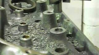 How to modify V8 heads for ARP 7/16 screw in studs,guide plates and adjustable roller rockers