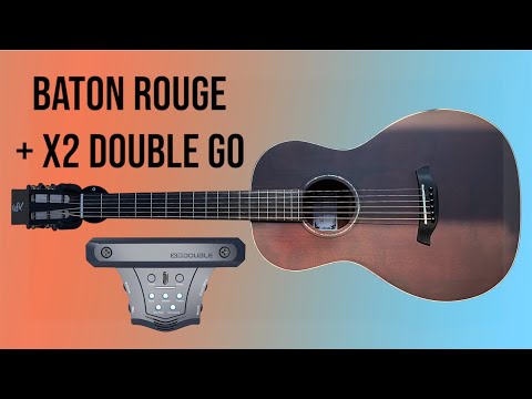 Установка трансакустического датчика X2 DOUBLE G0 на гитару BATON ROUGE