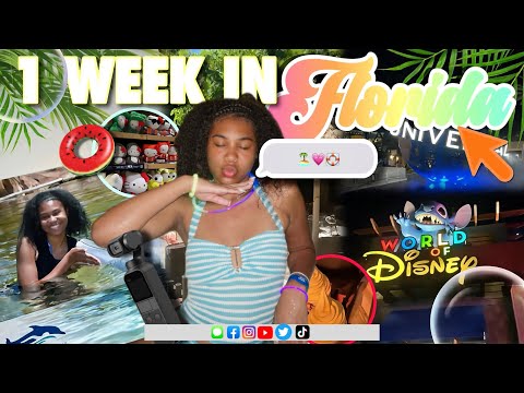 FLORIDA VLOG ☆  road trips,universal,discovery cove, Disney springs, and etc