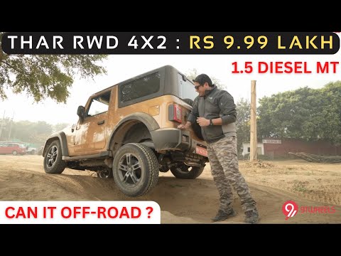 Mahindra Thar RWD 4x2 Diesel Manual Review With Off-Roading || Rs 9.99 lakh starting price