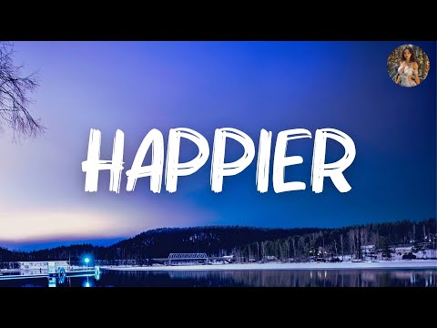 Olivia Rodrigo - happier (Lyric Video) | Conan Gray, Madison Beer,...