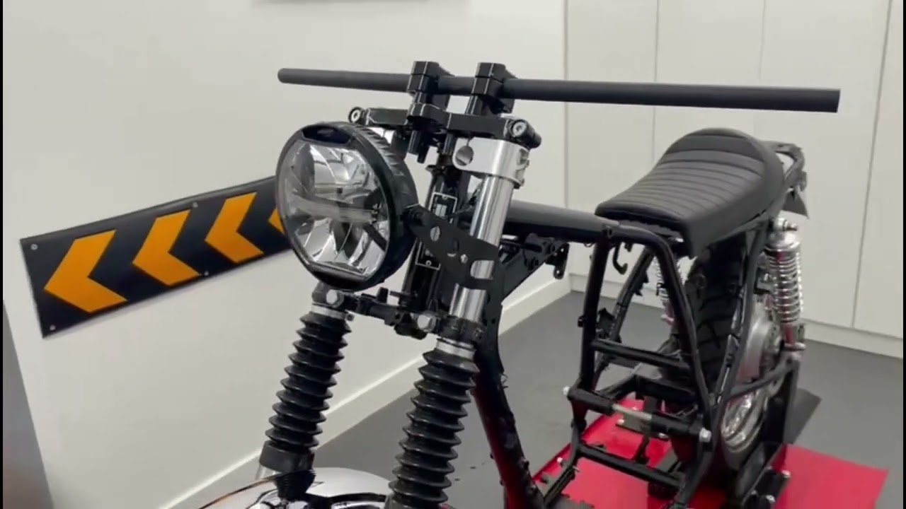 3949 & 3010 LED Headlight 7 with brackets for Project Cafe Racer or Streetfighter HOMOLOGATED