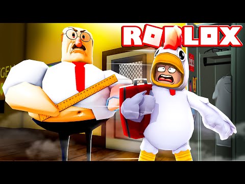 SCAPPIAMO DALLA SCUOLA PAUROSA DI ROBLOX!!