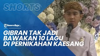 Gibran Tak Jadi Nyanyi 10 Lagu di Pernikahan Kaesang dan Erina: Tapi Dilarang Protokol