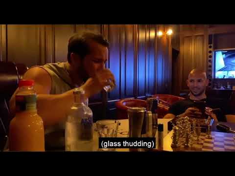 Tristan Tate Drinks 4 Vodka Shots in 1 GO! 😵‍💫