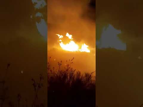 Fuego en Los Zazos: el infierno de pastizales que estuvo a punto de arrasar con las casas #tucuman