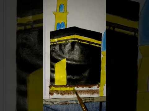 Drawing a moon Kaba Sharif ❤️🎨#shorts #drawing #youtubeshorts
