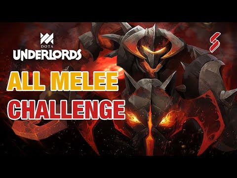 All Melee Challenge Build | 3 Stars Chaos Knight and Legion Commander | Dota Underlords Strategy