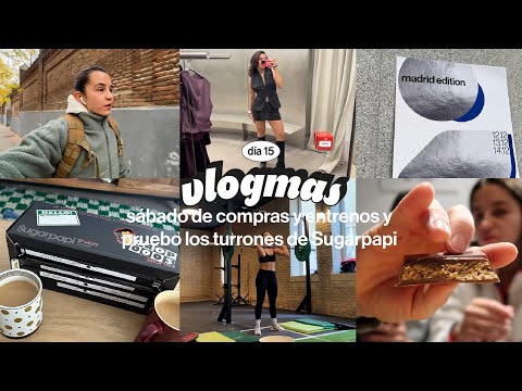 VLOGMAS 15 | Trying Peldanyos nougats + Saturday shopping and training