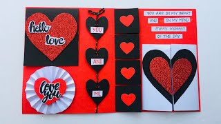 Beautiful Handmade Valentine's Day Card Idea||Diy Greeting Cards For Valentine’s Day