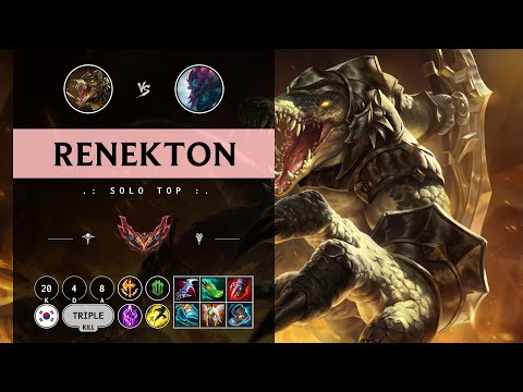 Renekton Top vs Trundle - KR Grandmaster Patch 14.9