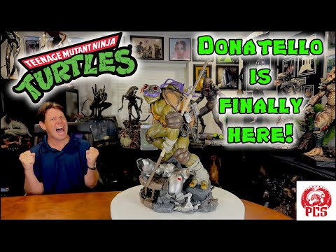 HUGE TMNT STATUE from PCS! Donatello Deluxe Unboxing & Review