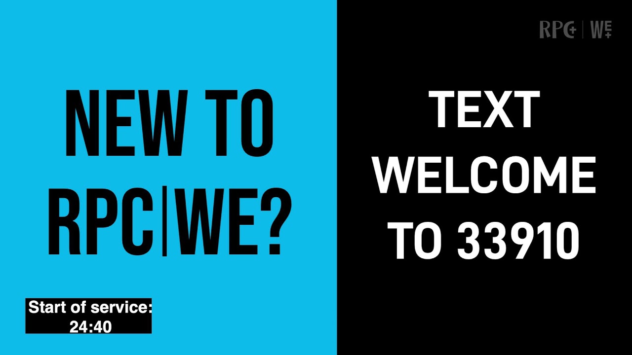 Sunday Live 11 am RPC | WE