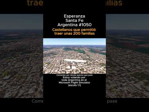 Esperanza, Santa Fe desde el Microsoft Flight Simulator #esperanza #santafe #msfs #argentina