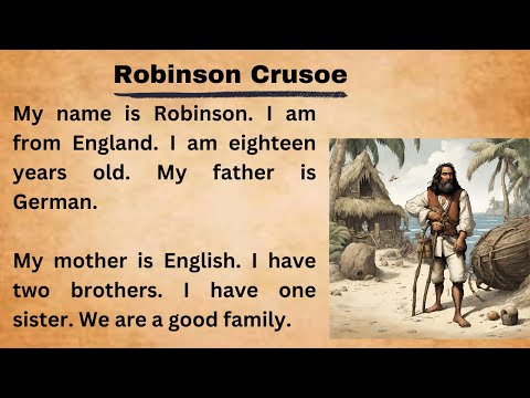 Robinson Crusoe || Learn English Through Story || Graded Reader || Improve Your English Skills