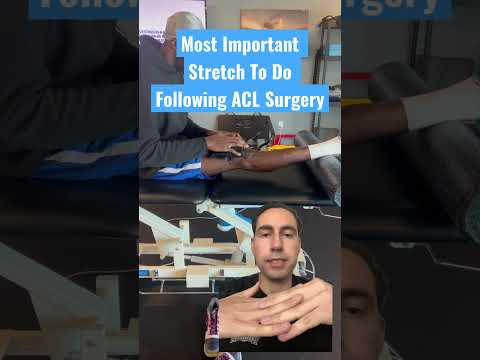 Most Important stretch to do after ACL Reconstruction Surgery #shorts