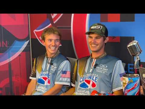 ACO Season 19's (3peat) World Doubles Champions Kaleb Hurt & Isaac Hurt with Hole Nation's Rich Pyle