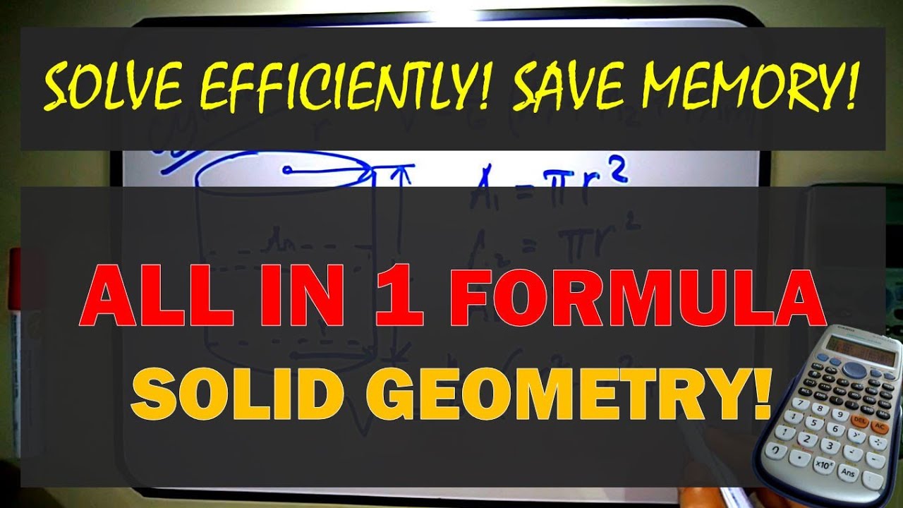 ALL IN 1 SOLID GEOMETRY FORMULA!