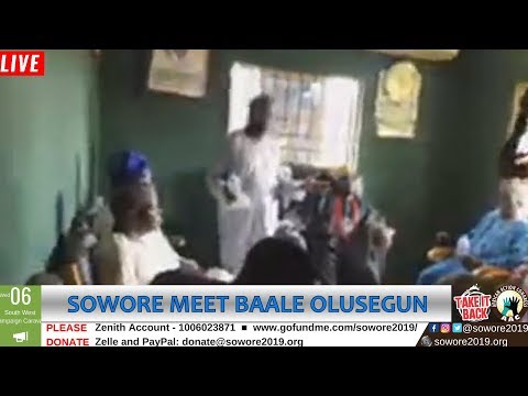 LIVE: Omoyele Sowore meets with Baale Olusegun Omoyele in Ikorodu #TheAlternative #TakeItBack