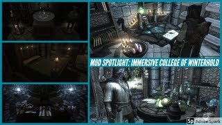 Skyrim Special Edition Mod: Immersive College Of Winterhold (Part 1) Arch-Mage's Quarters