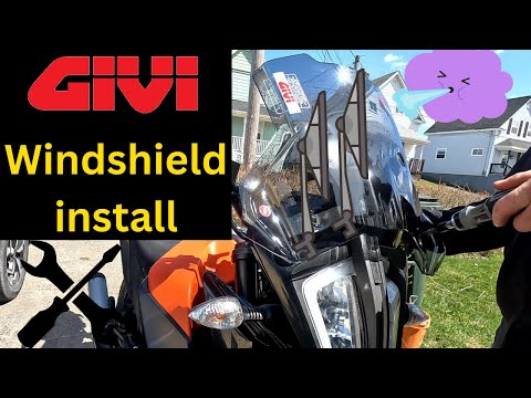 GIVI Windshield/Windscreen install on 2021 KTM 390 Adventure