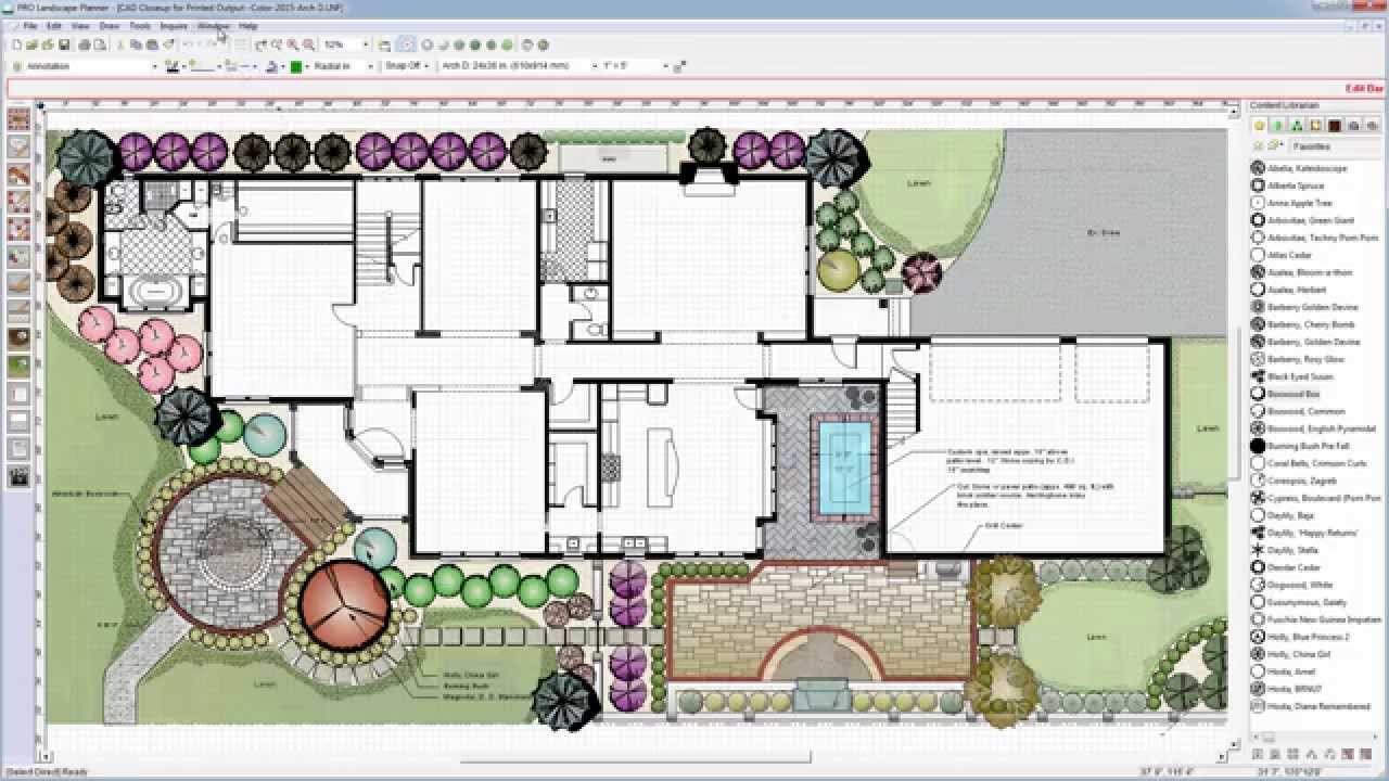 Easy-to-Use CAD for Landscape Design with PRO Landscape