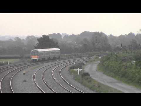 Irish Rail 22000 DMU 22030 passes Stacumny Bridge