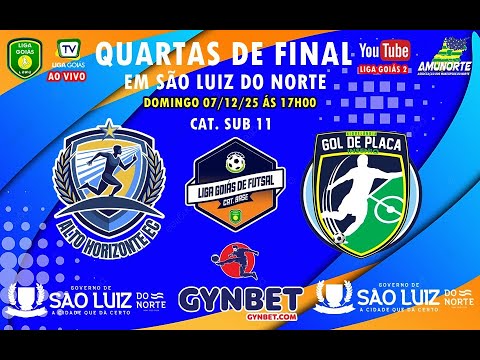 LIGA GOIÁS 2025 CATEG. BASE 2025 - 4ª DE FINAL - ALTO HORIZONTE EC X GOL DE PLACA NIQUELÂNDIA