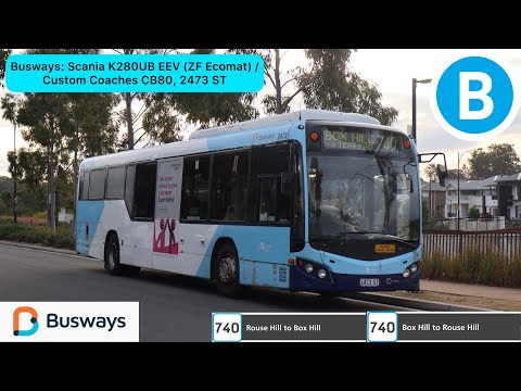 Busways: Scania K280UB EEV (ZF Ecomat) / Custom Coaches CB80, 2473 ST