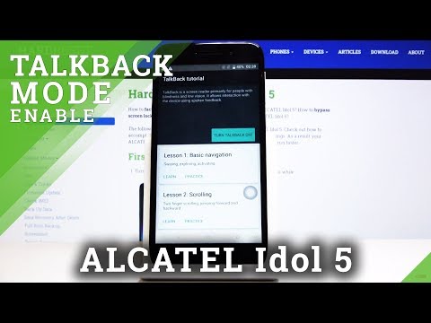How to Enable Talkback in ALCATEL Idol 5 – Switch On / Off Screen Reader