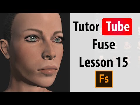 Adobe Fuse Tutorial Lesson 15 Working with Eye wears and Adjusting them