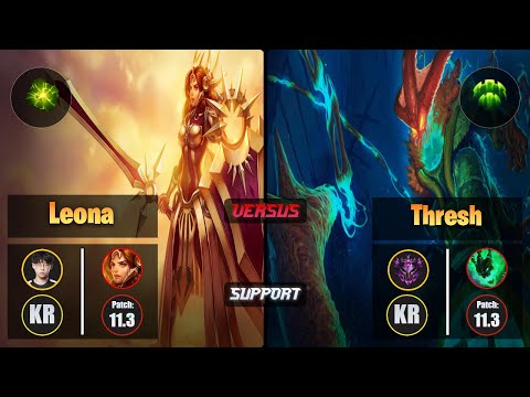 Zenit LEONA (Support) [Aftershock] VS THRESH - Master KR Patch 11.3