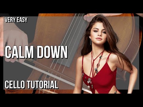 SUPER EASY: How to play Calm Down  by Rema ft Selena Gomez on Cello (Tutorial)