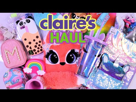 CLAIRE'S HAUL : Shop Back to School Supplies, Stationery, Mini Backpacks, Keychains & More