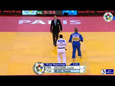 Judo Grand Slam Paris 2013: Decosse (FRA) - Miled (TUN) [-70kg] rep