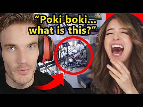 Pewdiepie Reacts to Pokimane Room Tour