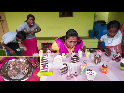 All Types of Cake Mixing and Eating Challenge |  இப்படி எல்லாமே mix பண்ணினா சாப்பிட முடியுமா ?