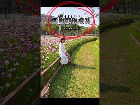【手機攝影】公園隨處可見的花叢不會拍？速速學會這4個拍照技巧，輕鬆出大片！#shorts #photography #photo #smartphone #手機攝影 #旅行 #拍照